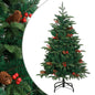 Artificial Hinged Christmas Tree With Cones And Berries