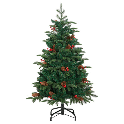 Artificial Hinged Christmas Tree With Cones And Berries