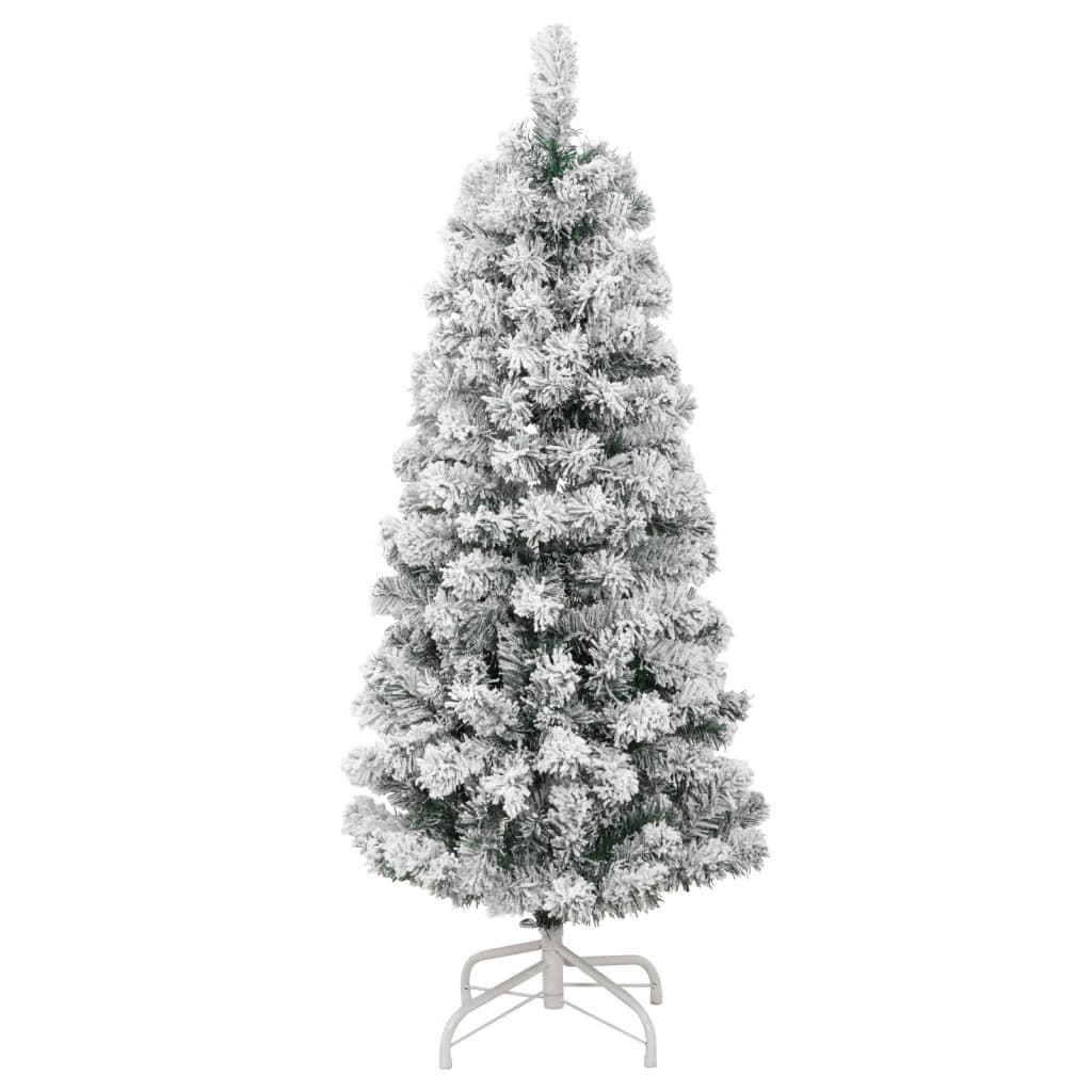 Artificial Hinged Christmas Tree With Flocked Snow