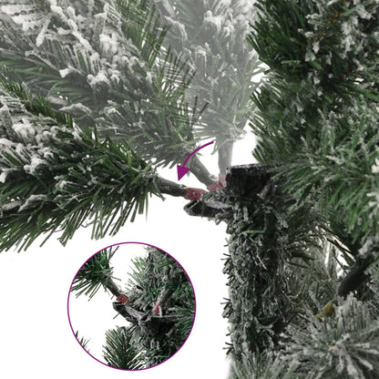 Artificial Hinged Christmas Tree With Flocked Snow