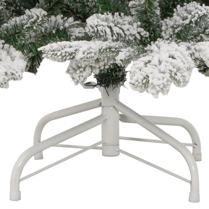 Artificial Hinged Christmas Tree With Flocked Snow