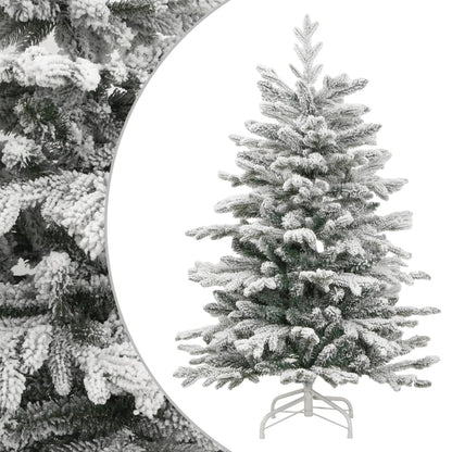 Artificial Hinged Christmas Tree With Flocked Snow
