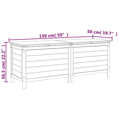 Garden Storage Box Solid Wood Fir