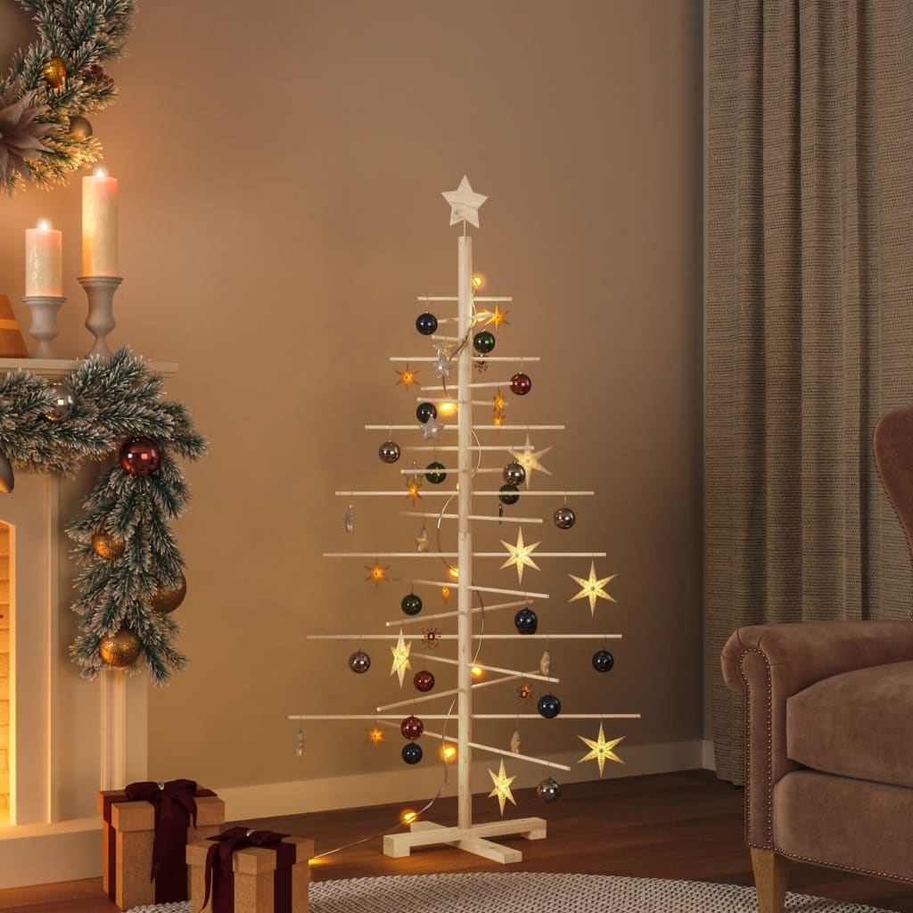 Wooden Christmas Tree For Decoration Solid Wood Pine