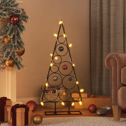 Metal Christmas Tree For Decoration Black
