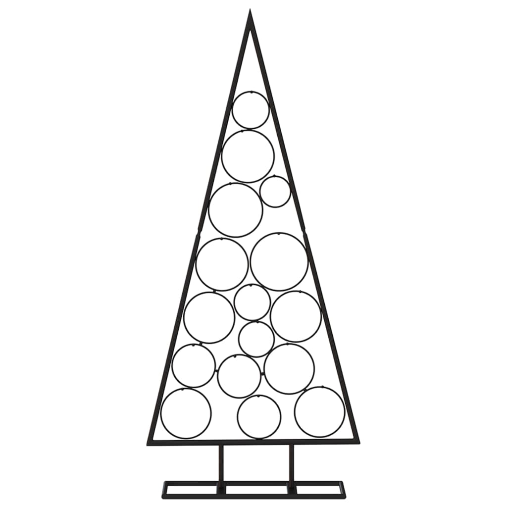 Metal Christmas Tree For Decoration Black