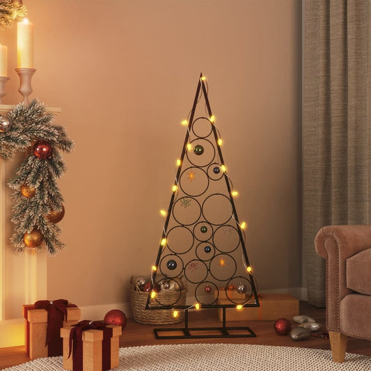 Metal Christmas Tree For Decoration Black