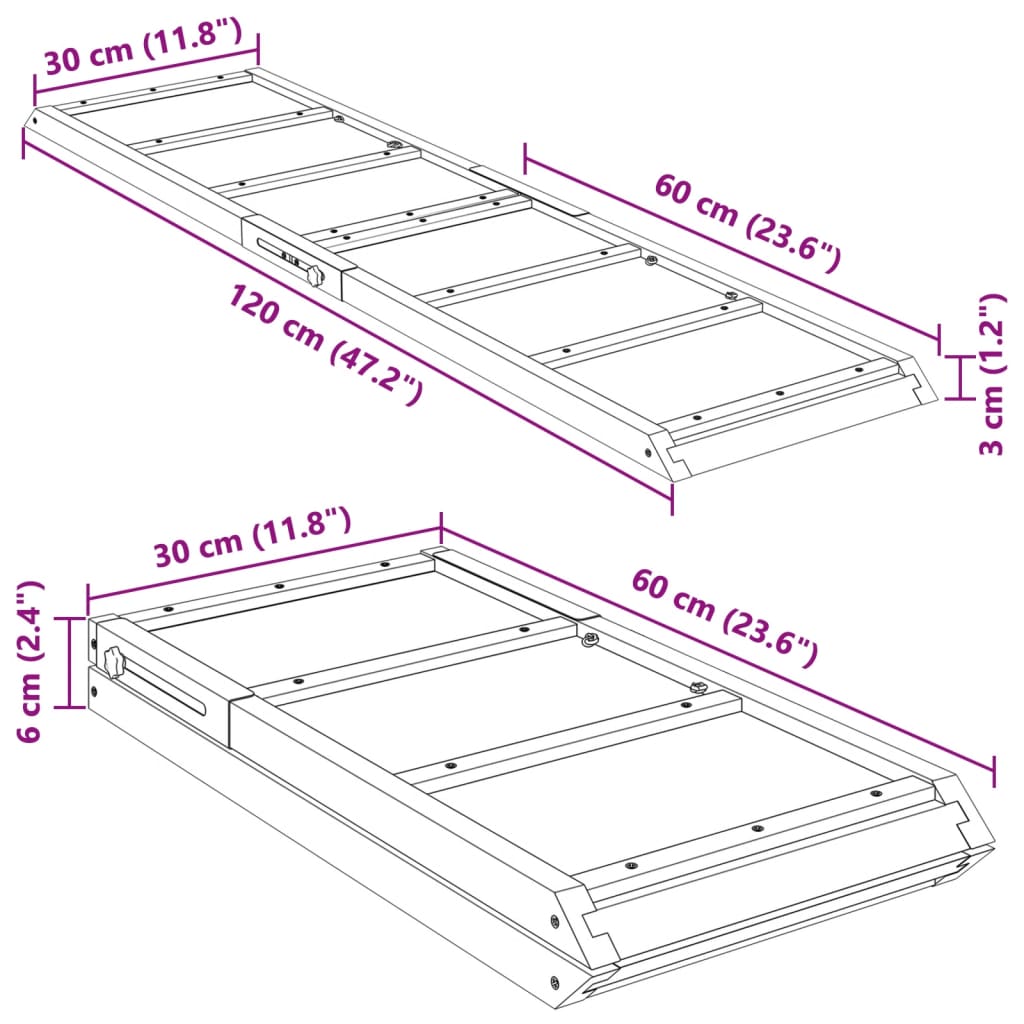 Dog Ramp Solid Wood Fir