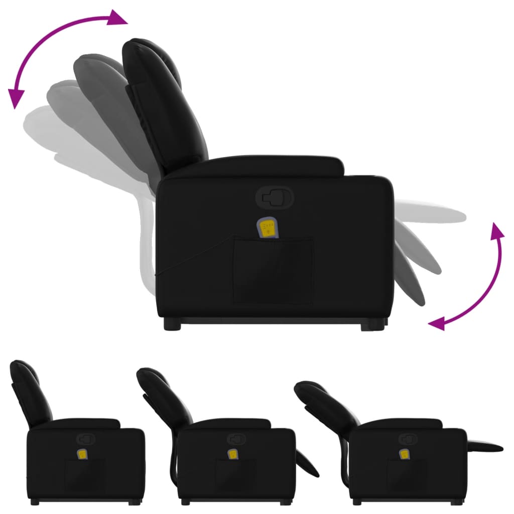 Stand Up Massage Recliner Chair Faux Leather