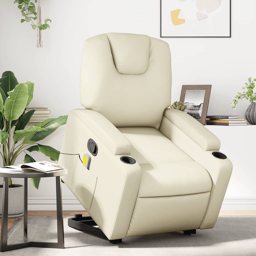 Stand Up Massage Recliner Chair Faux Leather
