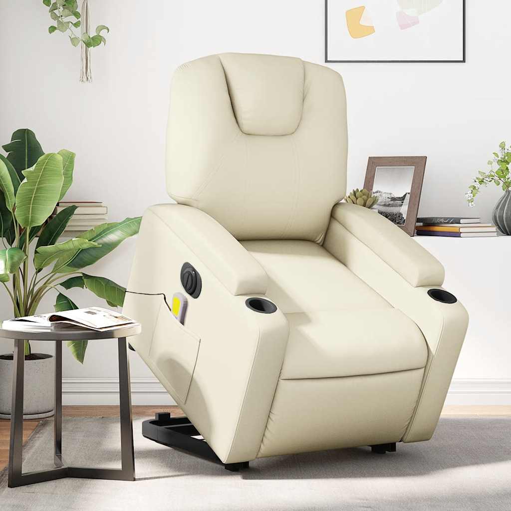 Stand Up Massage Recliner Chair Faux Leather