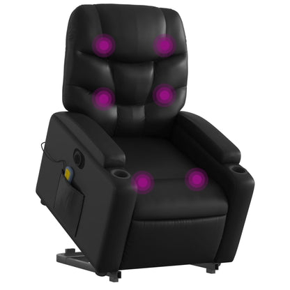 Electric Stand Up Massage Recliner Chair Faux Leather