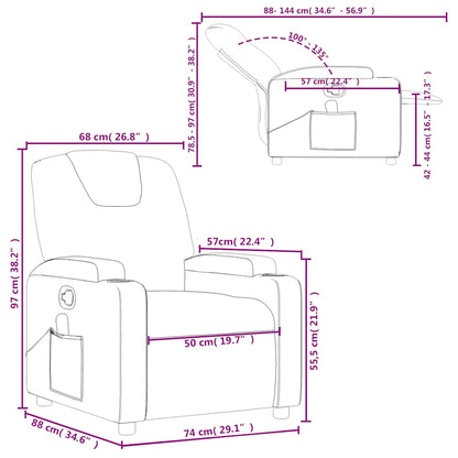 Massage Recliner Chair Fabric