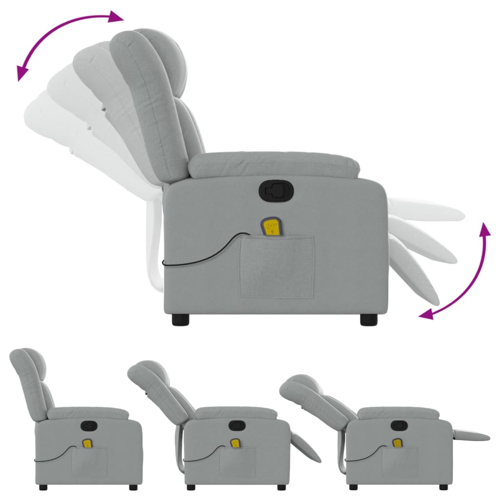 Massage Recliner Chair Fabric