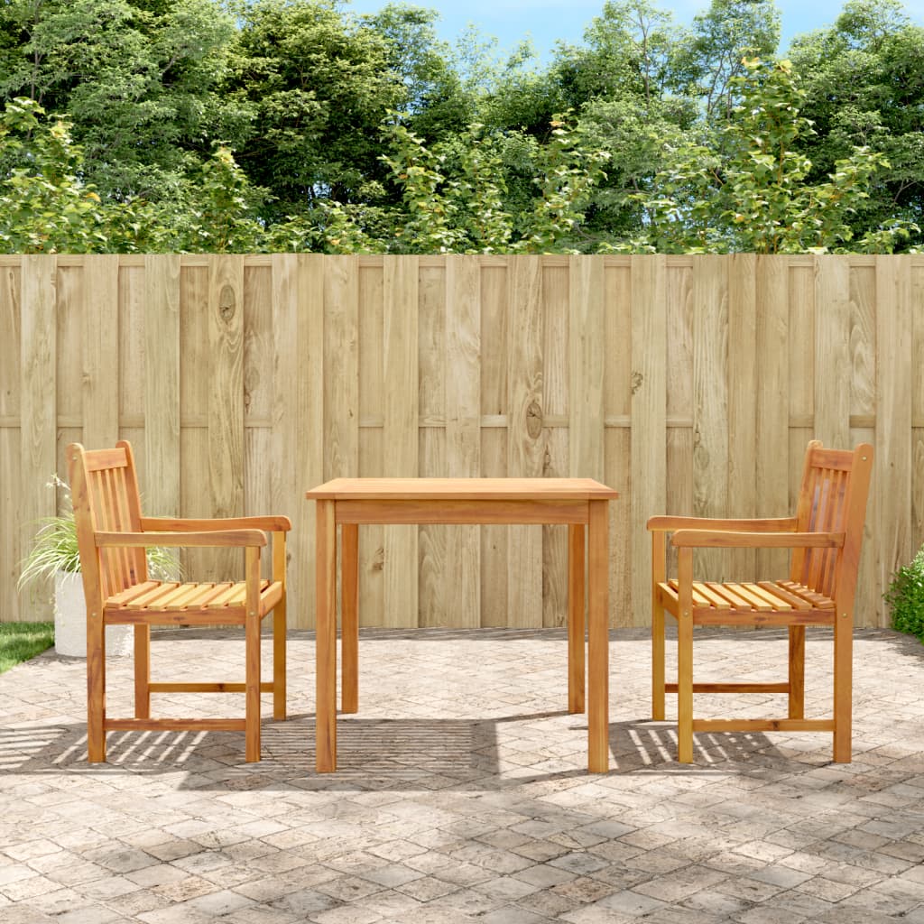 5 Piece Garden Dining Set Solid Wood Acacia
