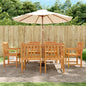 5 Piece Garden Dining Set Solid Wood Acacia