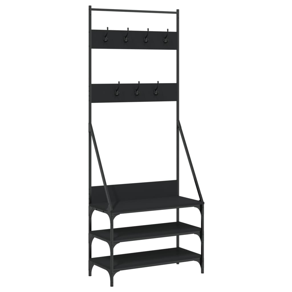 Clothes Rack With Shoe Storage