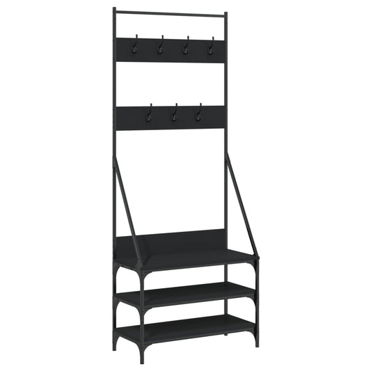 Clothes Rack With Shoe Storage
