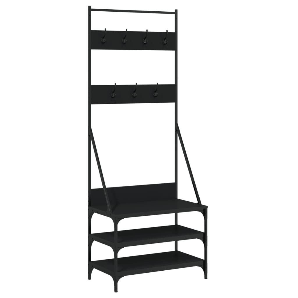 Clothes Rack With Shoe Storage