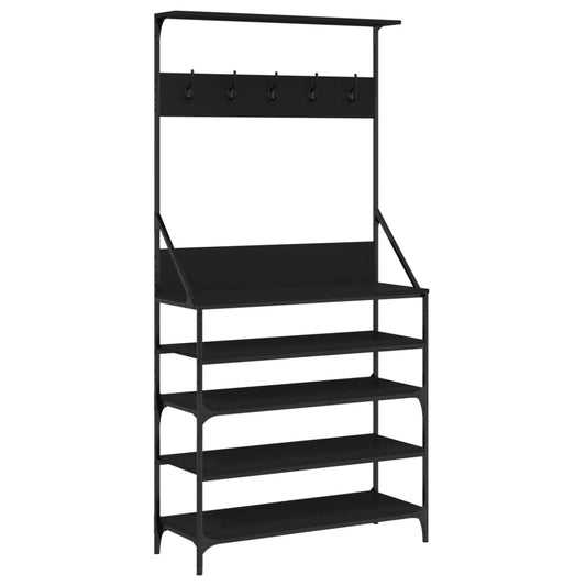 Clothes Rack With Shoe Storage