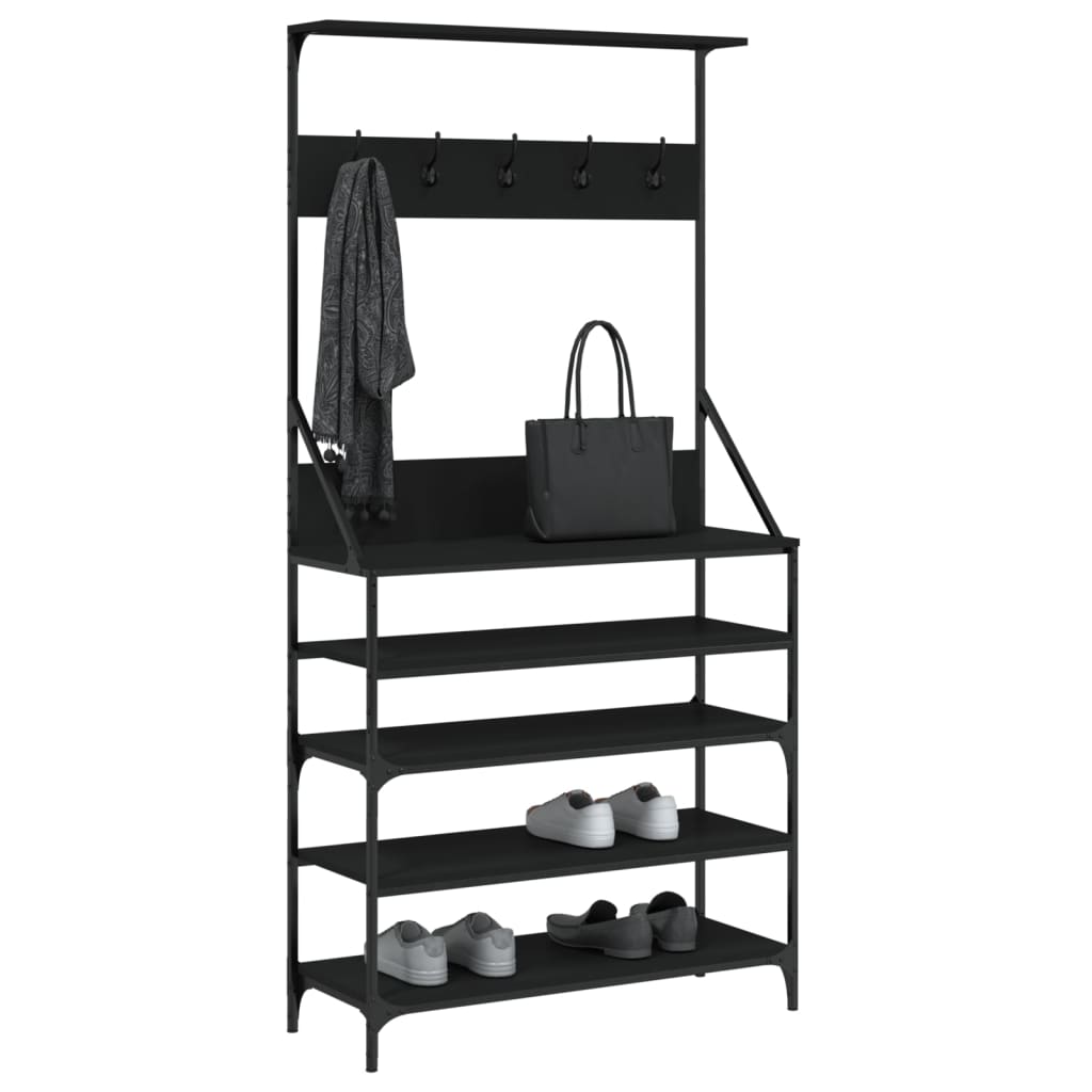 Clothes Rack With Shoe Storage