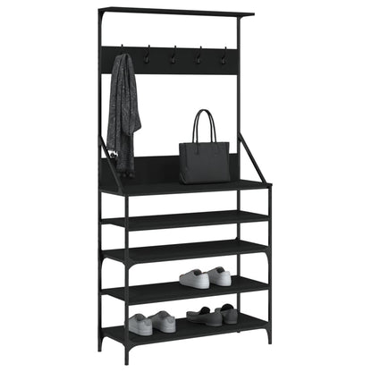 Clothes Rack With Shoe Storage