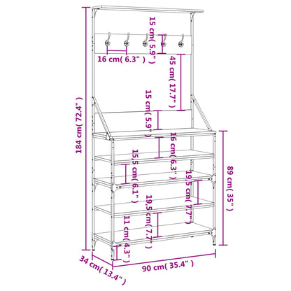 Clothes Rack With Shoe Storage
