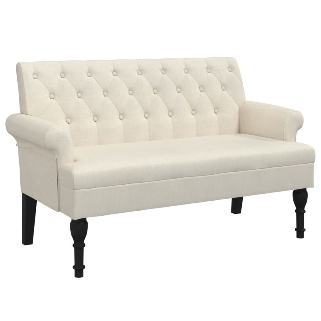 Bench With Backrest 120X62X75.5 Cm