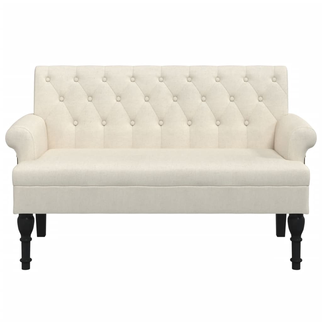 Bench With Backrest 120X62X75.5 Cm
