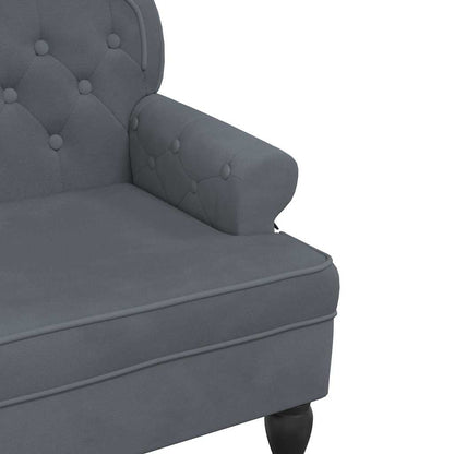 Bench With Backrest 119.5X64.5X75 Cm Velvet
