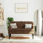 Bench With Backrest 119.5X64.5X75 Cm Velvet