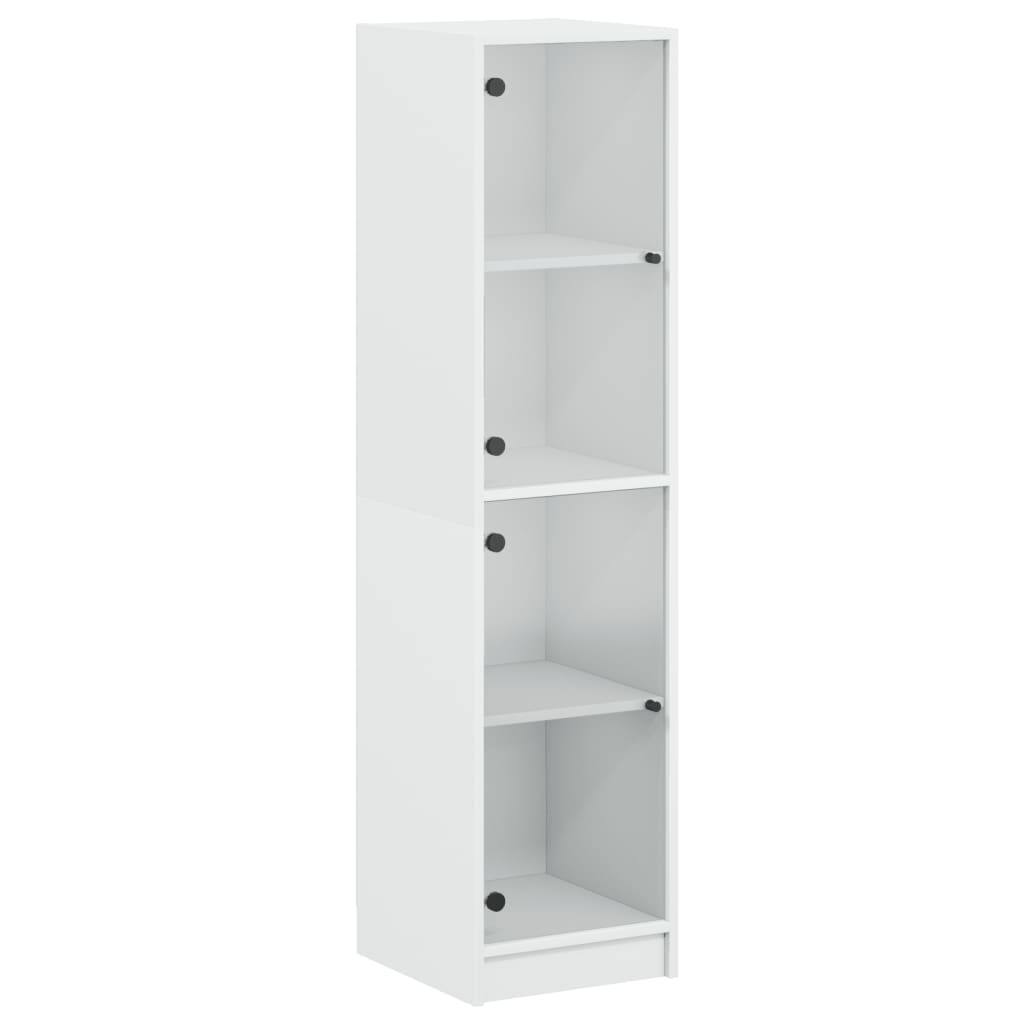 Highboard With Glass Doors 35X37X142 Cm