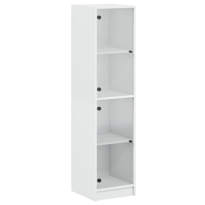 Highboard With Glass Doors 35X37X142 Cm
