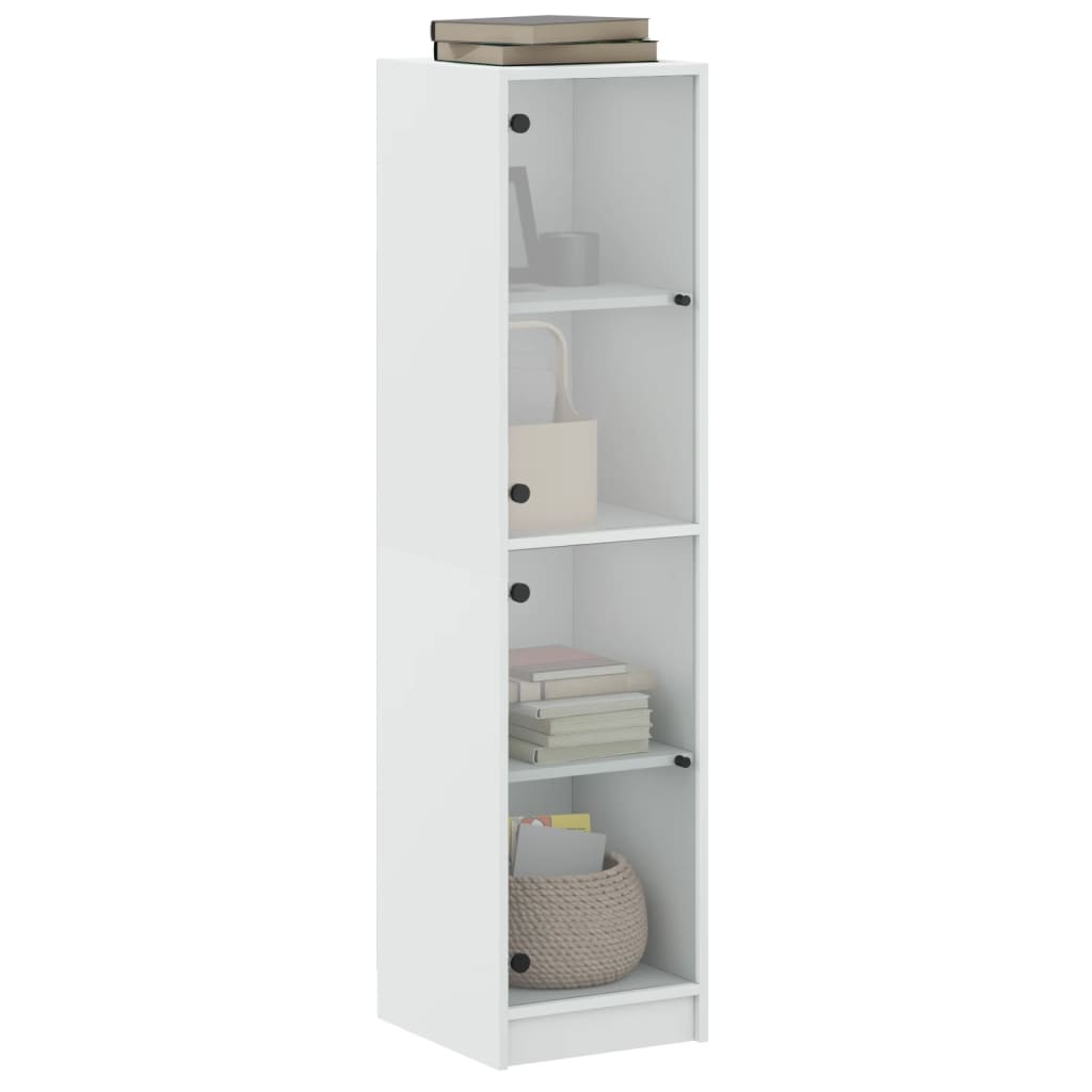 Highboard With Glass Doors 35X37X142 Cm