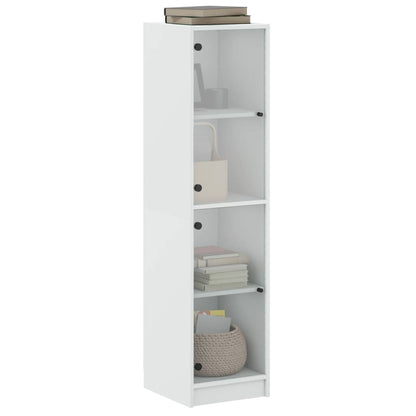 Highboard With Glass Doors 35X37X142 Cm