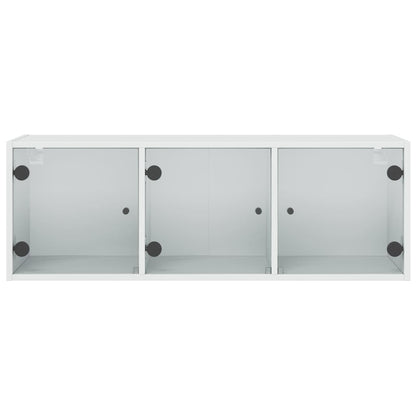 Wall Cabinet With Glass Doors 102X37X35 Cm