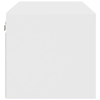 Wall Cabinet With Glass Doors 102X37X35 Cm