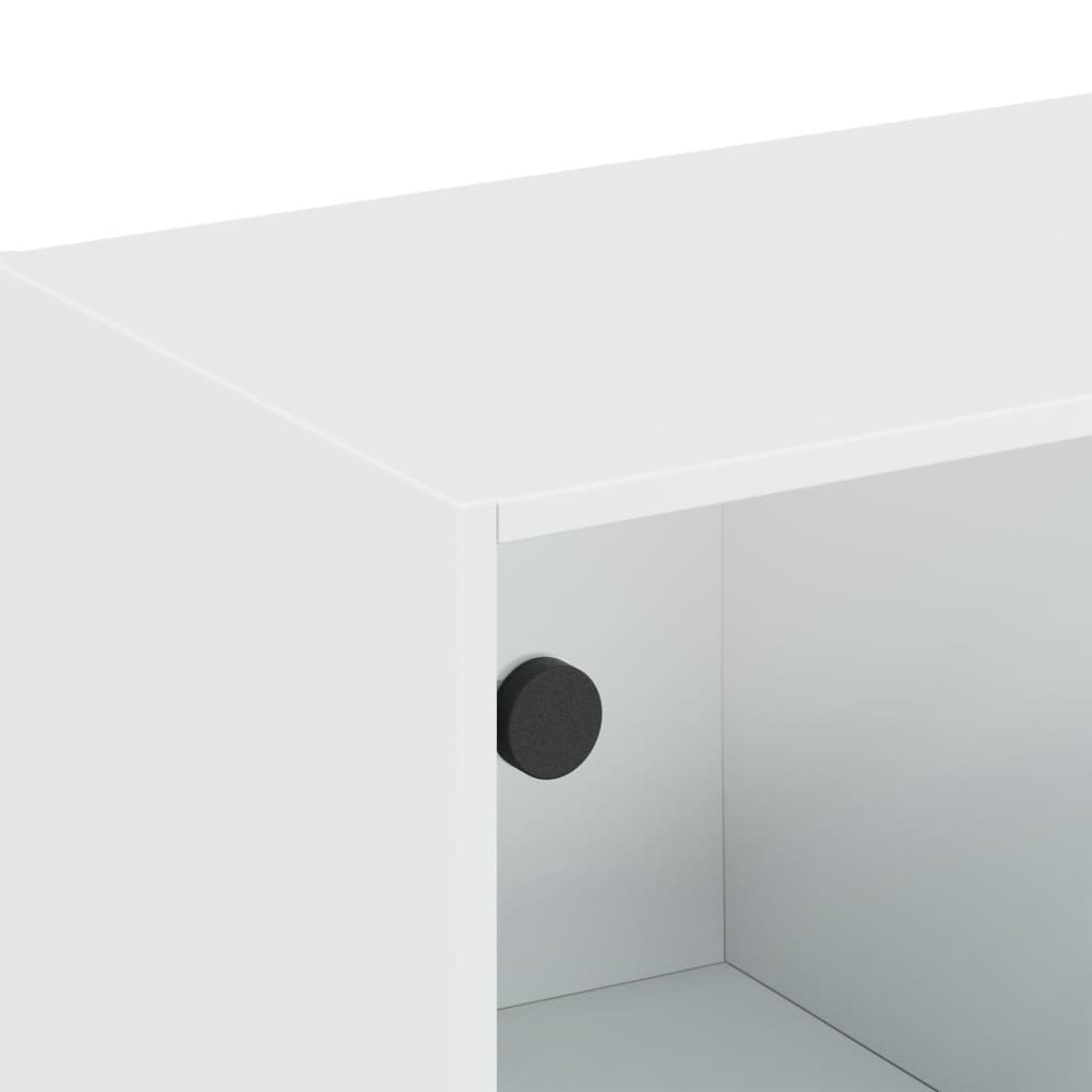 Wall Cabinet With Glass Doors 102X37X35 Cm