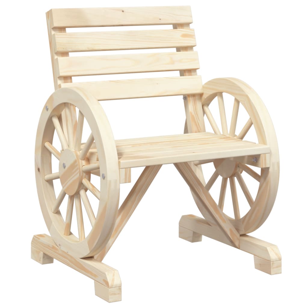 Garden Chairs 4 Pcs Solid Wood Fir