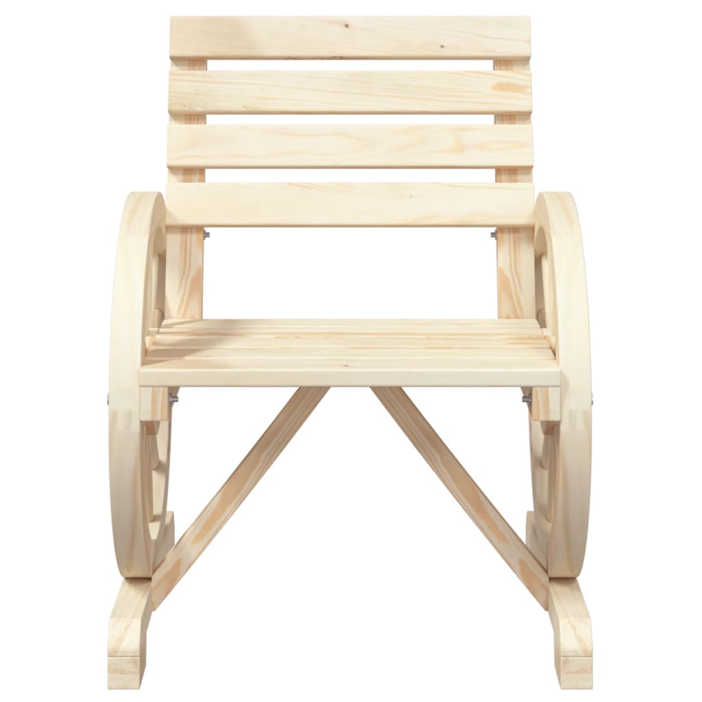 Garden Chairs 4 Pcs Solid Wood Fir