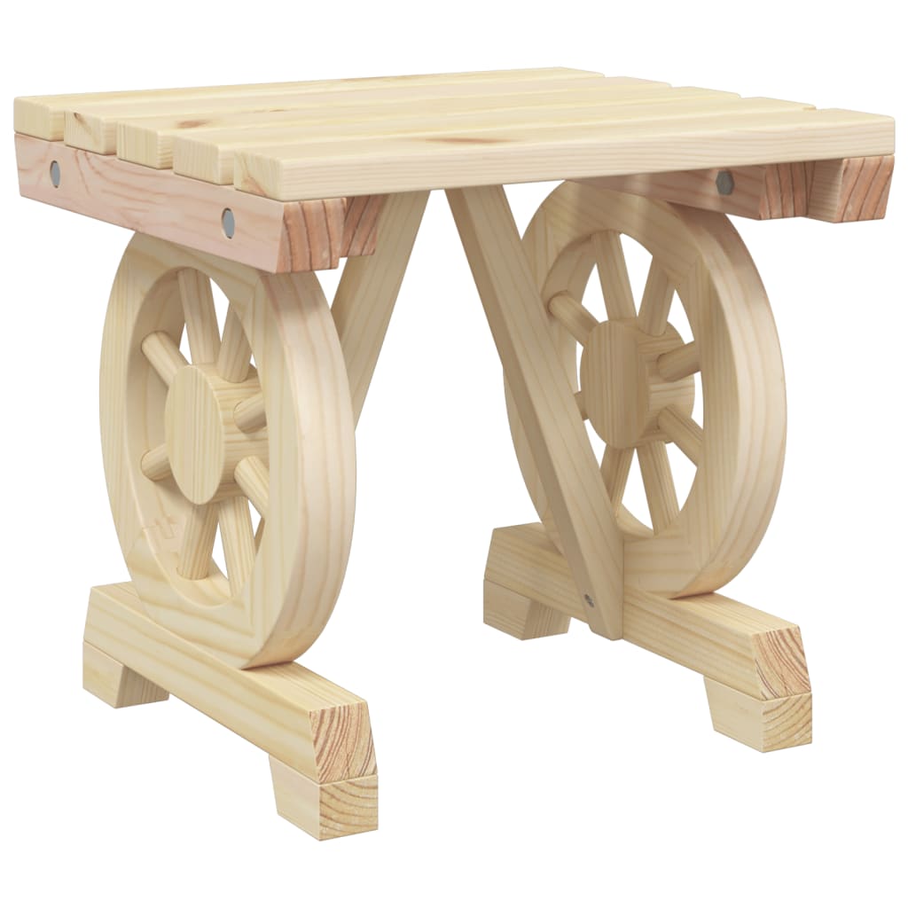 Garden Footstools 2 Pcs Solid Wood Fir