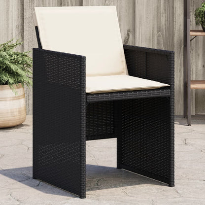 Garden Chairs With Cushions 4 Pcs Poly Rattan