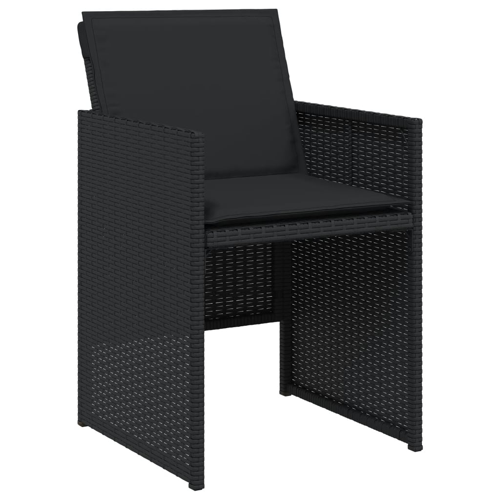 Garden Chairs With Cushions 4 Pcs Poly Rattan