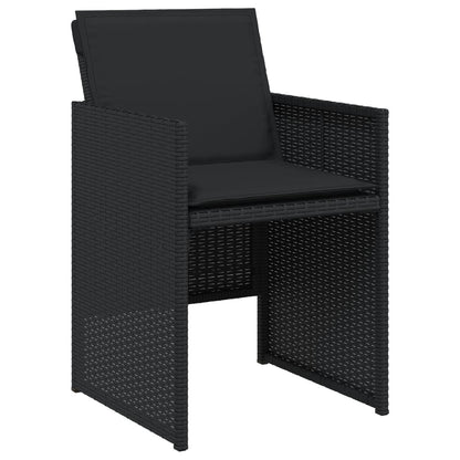Garden Chairs With Cushions 4 Pcs Poly Rattan