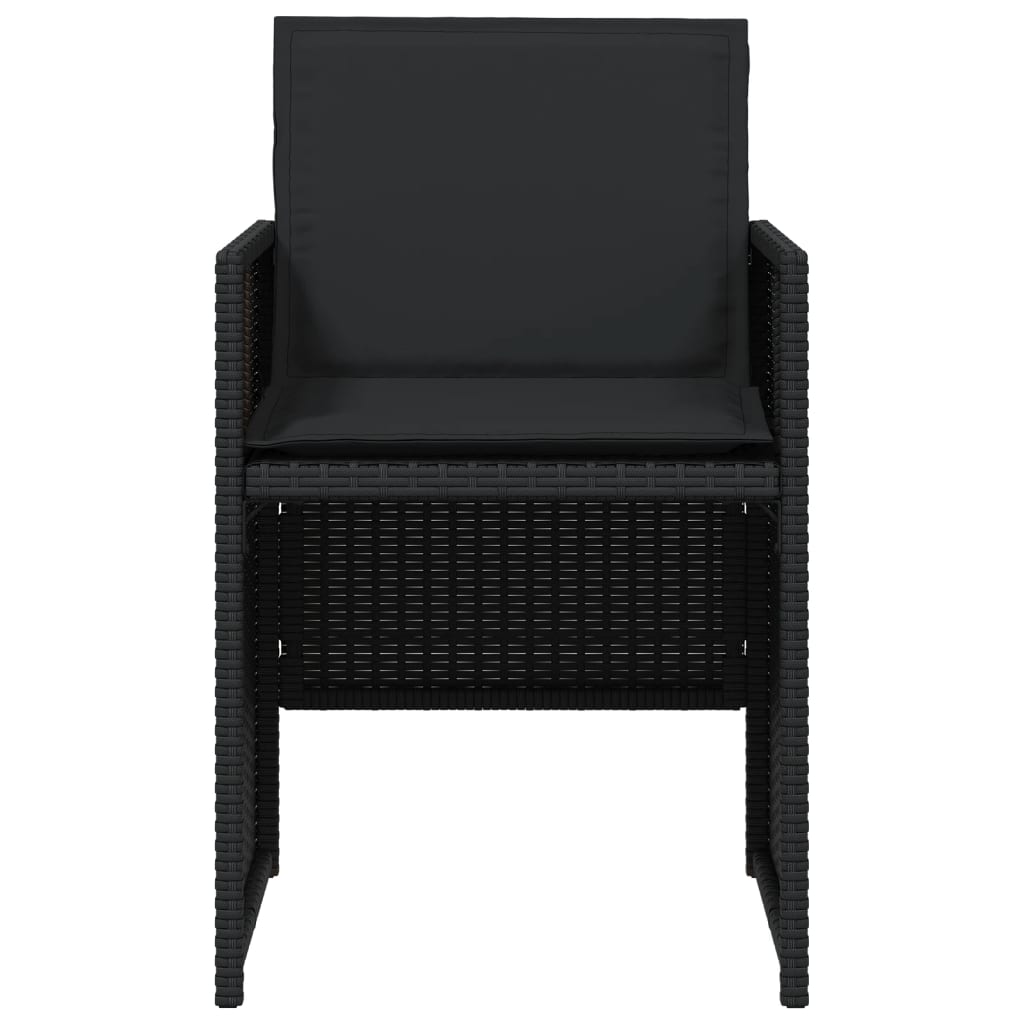 Garden Chairs With Cushions 4 Pcs Poly Rattan