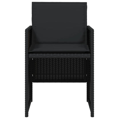 Garden Chairs With Cushions 4 Pcs Poly Rattan