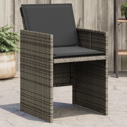 Garden Chairs With Cushions 4 Pcs Poly Rattan