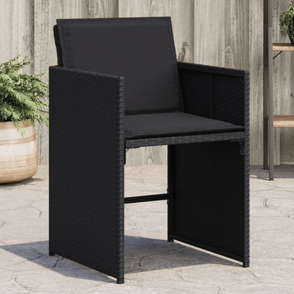 Garden Chairs With Cushions 4 Pcs Poly Rattan