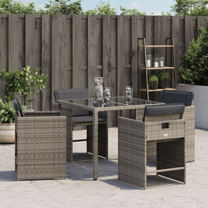 Garden Chairs With Cushions 4 Pcs Poly Rattan