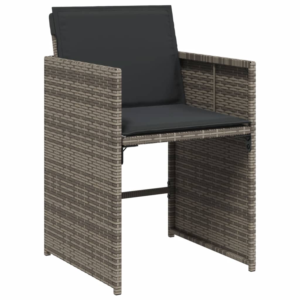 Garden Chairs With Cushions 4 Pcs Poly Rattan